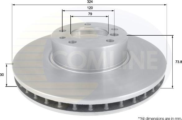 Comline ADC1735V - Kočioni disk www.molydon.hr