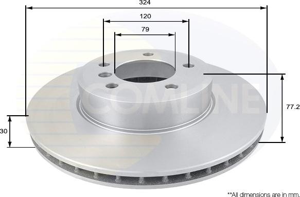 Comline ADC1738V - Kočioni disk www.molydon.hr