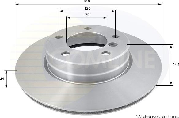 Comline ADC1737V - Kočioni disk www.molydon.hr