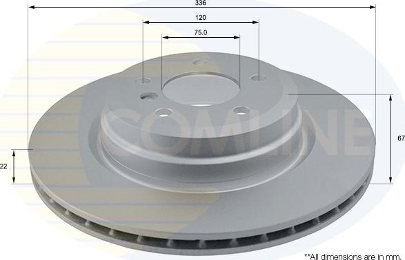 Comline ADC1729V - Kočioni disk www.molydon.hr