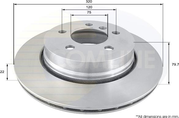 Comline ADC1720V - Kočioni disk www.molydon.hr