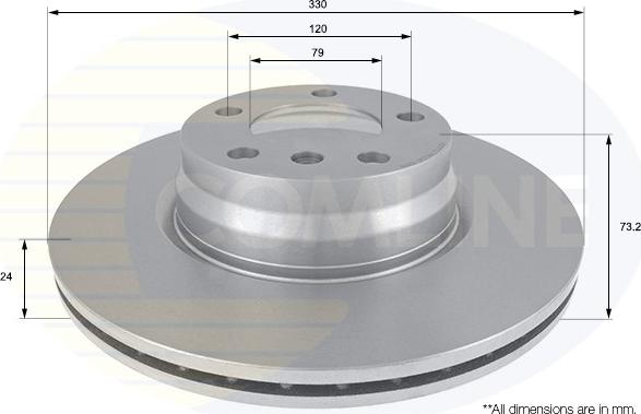 Comline ADC1773V - Kočioni disk www.molydon.hr