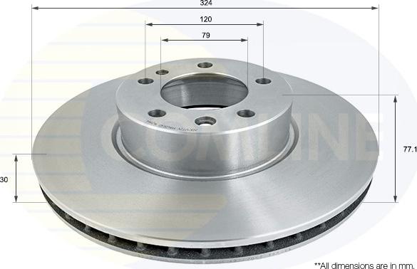 Comline ADC1772V - Kočioni disk www.molydon.hr