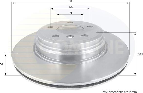 Comline ADC1777V - Kočioni disk www.molydon.hr