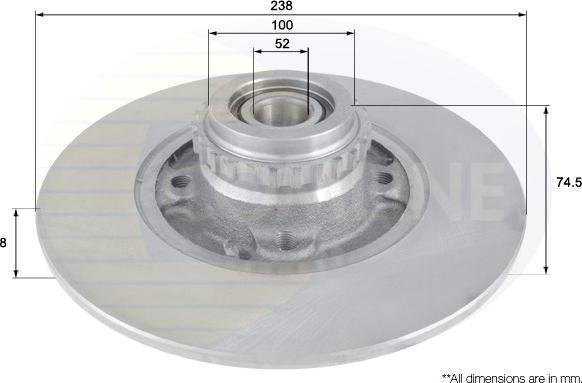 Comline ADC3004 - Kočioni disk www.molydon.hr