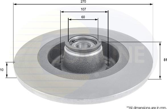 Comline ADC3019 - Kočioni disk www.molydon.hr