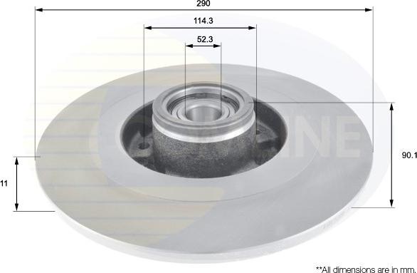 Comline ADC3014 - Kočioni disk www.molydon.hr