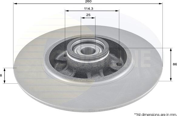 Comline ADC3015 - Kočioni disk www.molydon.hr