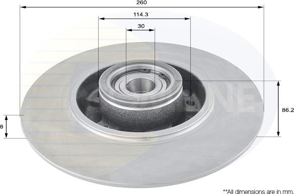 Comline ADC3012 - Kočioni disk www.molydon.hr