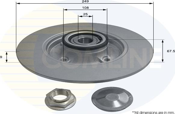 Comline ADC3017 - Kočioni disk www.molydon.hr