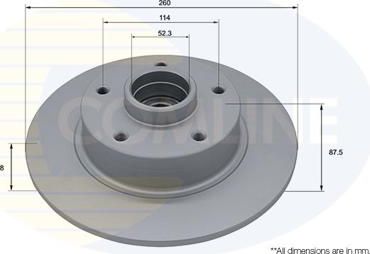 Comline ADC3034 - Kočioni disk www.molydon.hr