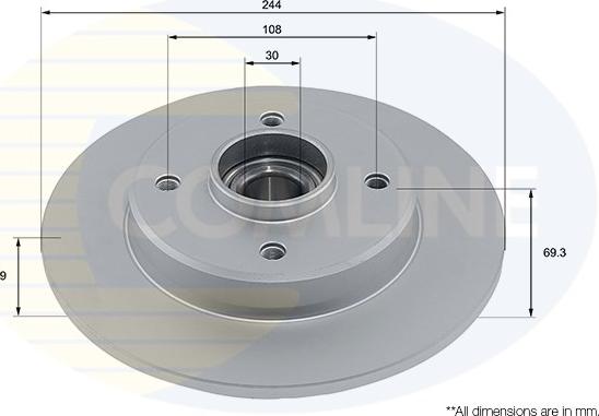 Comline ADC3037 - Kočioni disk www.molydon.hr