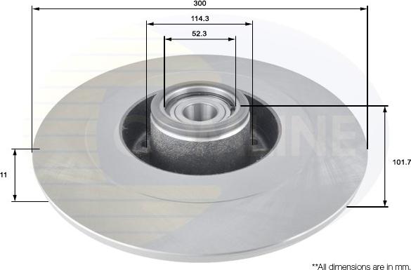 Comline ADC3025 - Kočioni disk www.molydon.hr