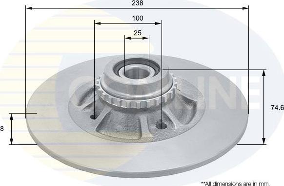 Comline ADC3026 - Kočioni disk www.molydon.hr