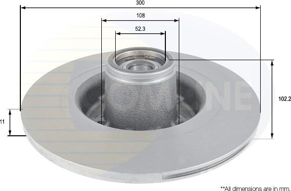 Comline ADC3020 - Kočioni disk www.molydon.hr