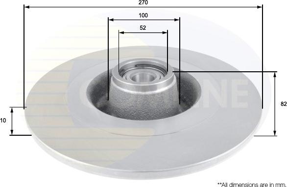 Comline ADC3021 - Kočioni disk www.molydon.hr