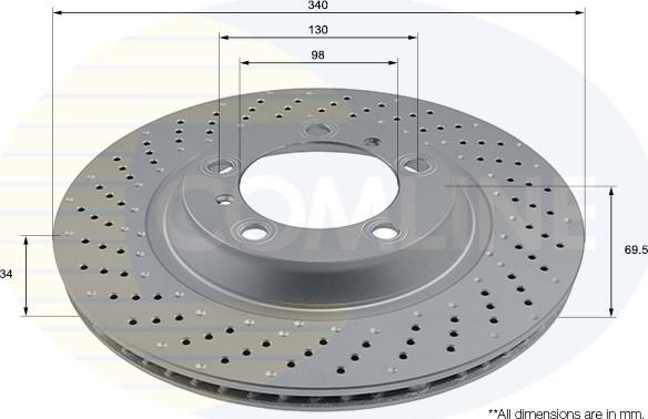 Comline ADC2918VL - Kočioni disk www.molydon.hr