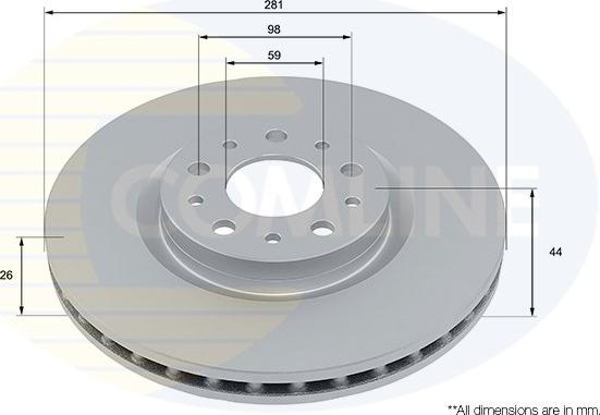 Comline ADC2974V - Kočioni disk www.molydon.hr