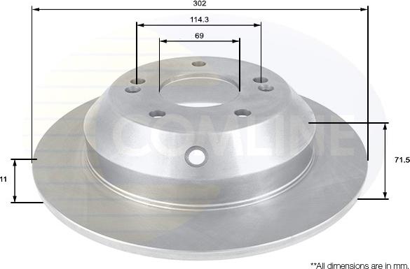 Comline ADC2409 - Kočioni disk www.molydon.hr