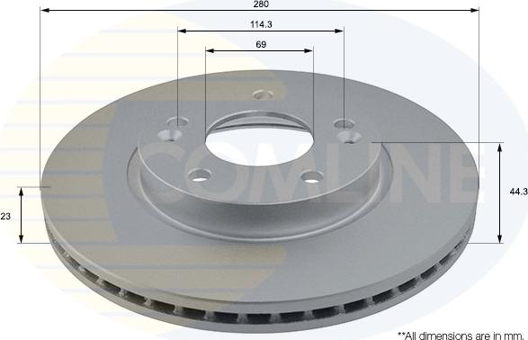 Comline ADC2417V - Kočioni disk www.molydon.hr