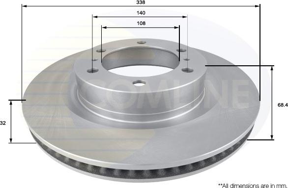 Comline ADC2505V - Kočioni disk www.molydon.hr