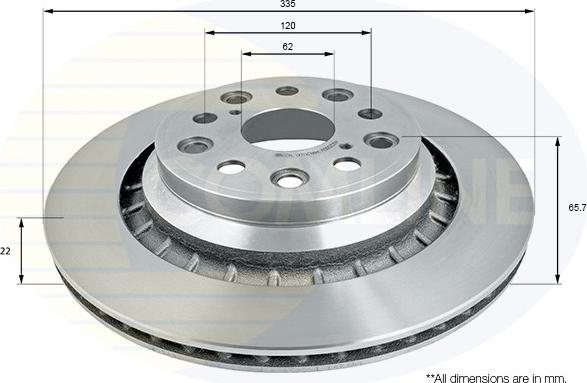 Comline ADC2506V - Kočioni disk www.molydon.hr