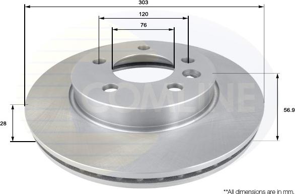 Comline ADC2604V - Kočioni disk www.molydon.hr