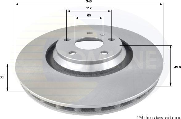 Comline ADC2605V - Kočioni disk www.molydon.hr