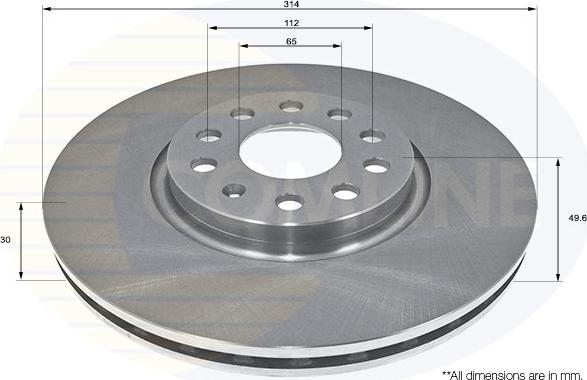 Comline ADC2601V - Kočioni disk www.molydon.hr