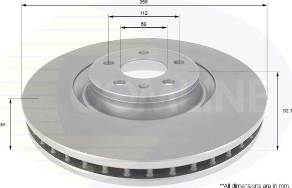 Comline ADC2603V - Kočioni disk www.molydon.hr