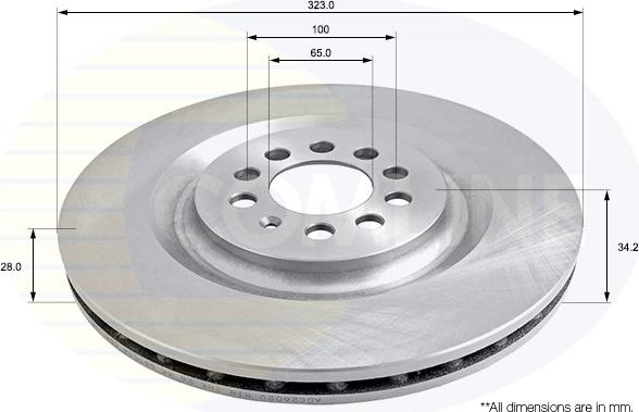 Comline ADC2602V - Kočioni disk www.molydon.hr