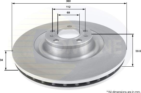 Comline ADC2607V - Kočioni disk www.molydon.hr