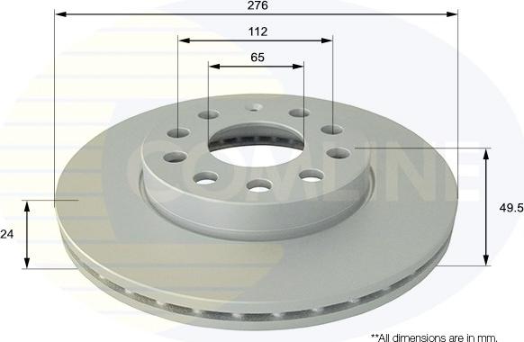 Comline ADC2616V - Kočioni disk www.molydon.hr