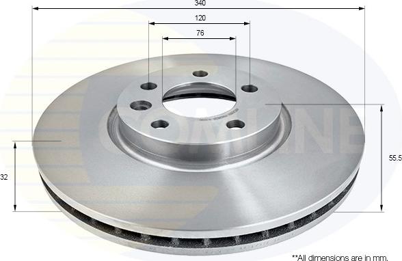 Comline ADC2610V - Kočioni disk www.molydon.hr