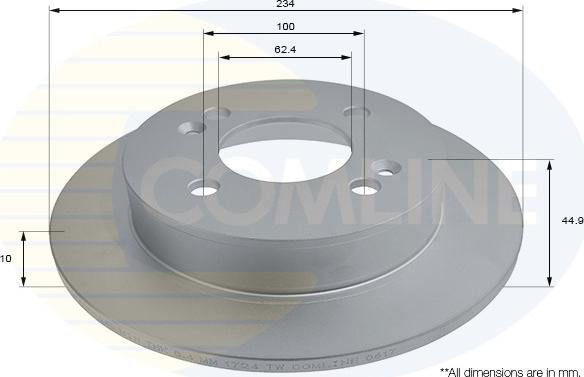 Comline ADC2840 - Kočioni disk www.molydon.hr