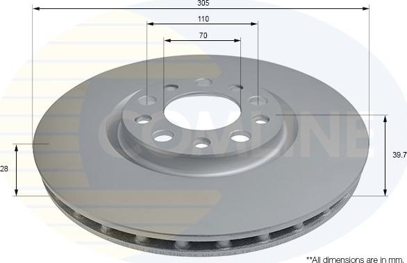 Comline ADC2842V - Kočioni disk www.molydon.hr