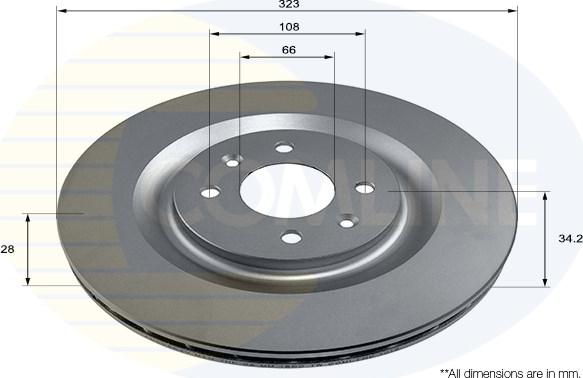 Comline ADC2854V - Kočioni disk www.molydon.hr