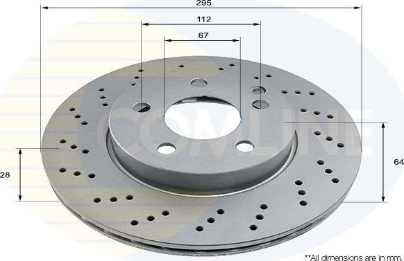 Comline ADC2853V - Kočioni disk www.molydon.hr