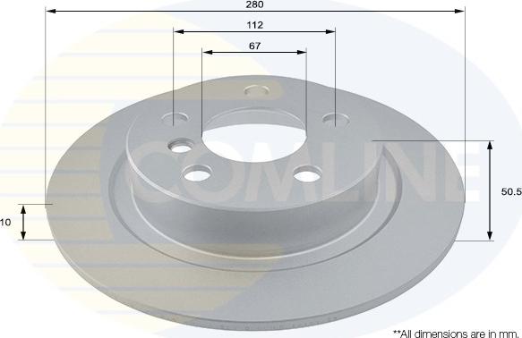 Comline ADC2801 - Kočioni disk www.molydon.hr