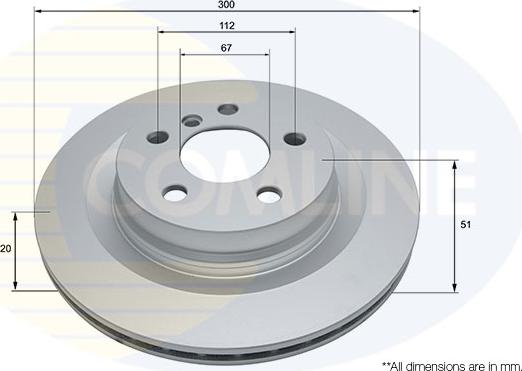 Comline ADC2803V - Kočioni disk www.molydon.hr