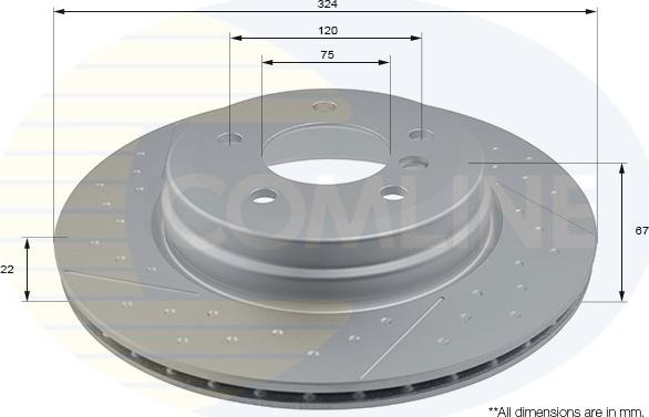 Comline ADC2819V - Kočioni disk www.molydon.hr