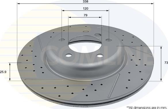 Comline ADC2816V - Kočioni disk www.molydon.hr