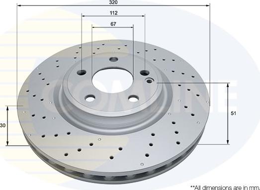 Comline ADC2810V - Kočioni disk www.molydon.hr