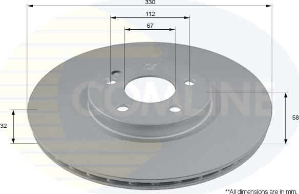 Comline ADC2817V - Kočioni disk www.molydon.hr