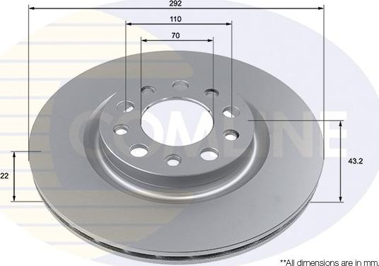 Comline ADC2883V - Kočioni disk www.molydon.hr