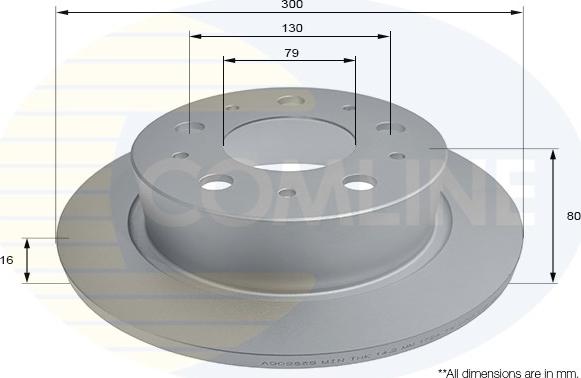 Comline ADC2835 - Kočioni disk www.molydon.hr