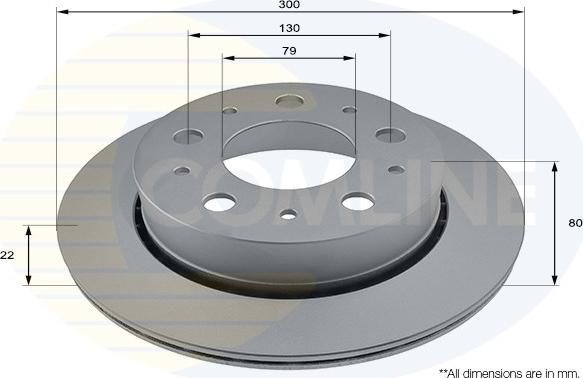 Comline ADC2833V - Kočioni disk www.molydon.hr