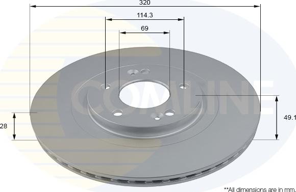 Comline ADC2825V - Kočioni disk www.molydon.hr