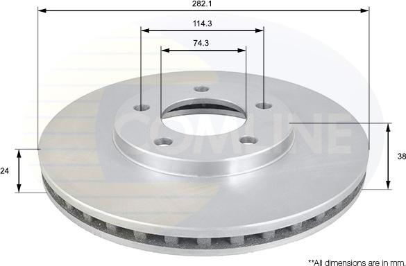 Comline ADC2306V - Kočioni disk www.molydon.hr