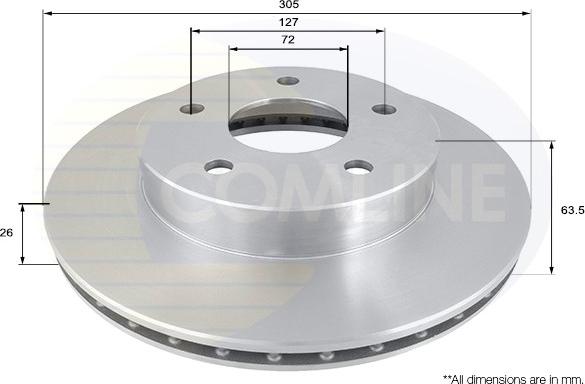 Comline ADC2303V - Kočioni disk www.molydon.hr